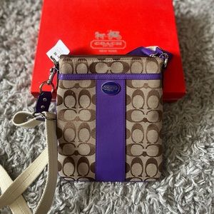 Coach Cross Body Purple New With Tags and Box ✨HP✨